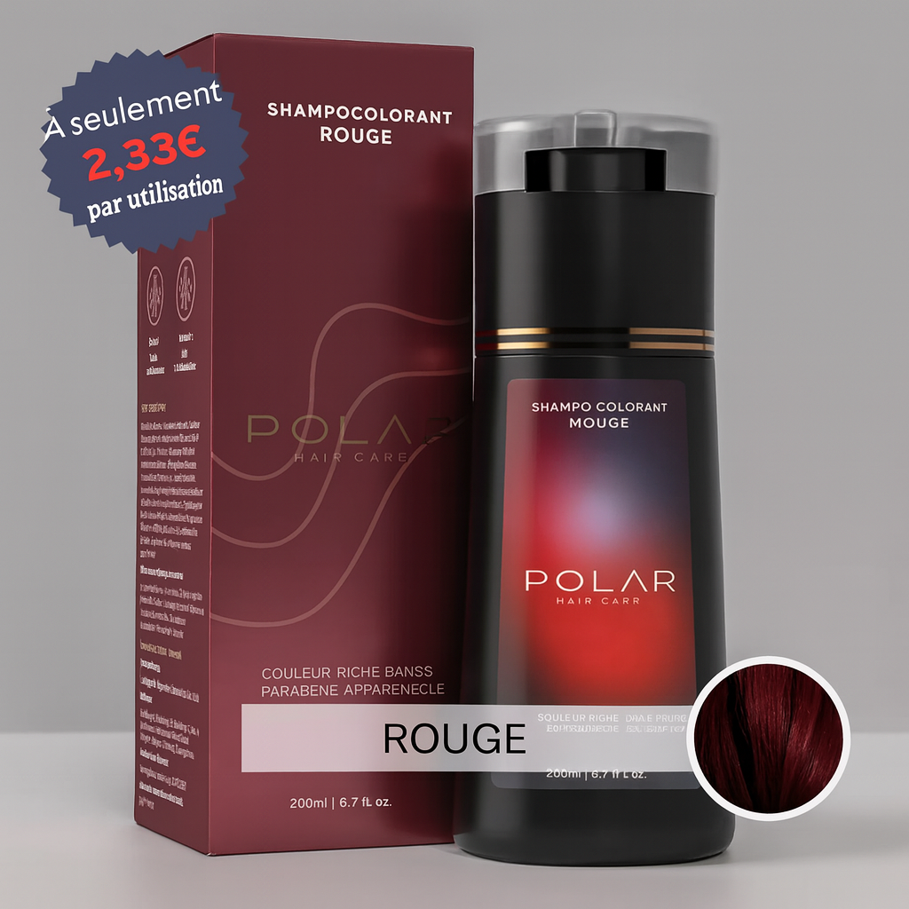 Shampoing colorant instantané (Rouge)